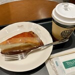 タリーズコーヒー - ミルクレープブリュレと本日のコーヒー
