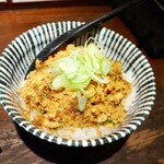 らーめん 鶏喰 - ピリ辛鶏そぼろご飯
