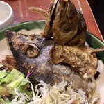 魚めし 竹亭 - 唐あげ(鰹、鯵)