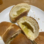 塩パン屋 パン・メゾン - 焼き芋塩パン　断面