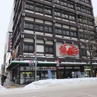 札幌 かに本家 札幌駅前本店 - 冬の札幌。