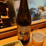 Uogashi Zushi - 瓶ビール、お通し