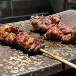 YAKITORI 燃 es - 姫っ子地鶏はつもととせぎも、コレでどうだと最後に希少部位の連打にノックアウトしました！笑笑　流石です！