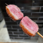 YAKITORI 燃 es - 美しい火入れに見惚れます！かのロブションもこの鴨に見惚れたらしいですね！