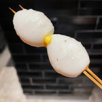YAKITORI 燃 es - 口に入れた瞬間にトロトロの黄身が弾けます！この仕上がりは間違い無く日本一！誰にも真似の出来ない一本で勝手にエロフランスと名付けております！必ず食べるべき一本ですね！