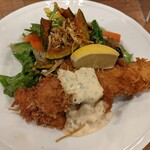 ミスターとフライパン - 平目フライ（天然）タルタル添え（1830円）