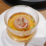 焼肉あきら - ミスジのしゃぶしゃぶ フカヒレスープ