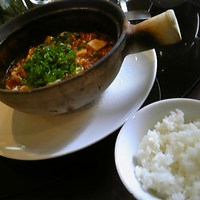 雅苑酒家 本店 - 麻婆豆腐、白ご飯