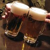 てっぱん海鮮家 Umi - まずは生ビールで乾杯です　( ^_^)／□☆□＼(^_^ )