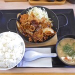 Katsuya - デミチキンカツ定食（ご飯大盛）