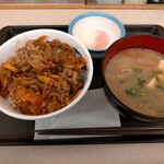 Matsuya - 焼キムチ牛めし豚汁半熟玉子セット730円