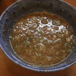 中華蕎麦 とみ田 - スープ割はネギ、刻み叉焼、柚子トッピング♪