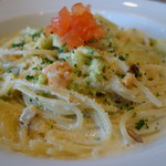 TRATTORIA La Wasabi - ブロッコリとホタテのクレーマー（ランチ\950）