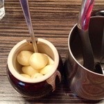 つけ麺 きらり - にんにくがあったの、初めて知った…(^_^;)