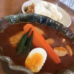 カレー オハナ - ランチメニュー スープカレー チキンレッグ