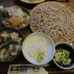 百々亭 - 蕎麦定食（大盛り）