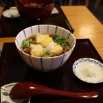 茶織菴  - 揚げ餅蕎麦