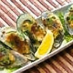 Oven-baked Perna shellfish