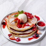 strawberry and berry Pancakes