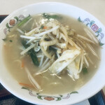 餃子の王将 - 野菜白湯タンメンアップ(*^◯^*)