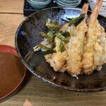 谷町 一味禅 - スペシャル天丼（ご飯少なめ）