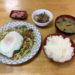 美多食堂 - ヤサイイタメ定食 ¥700-