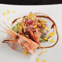日本一贅沢　馬刺しと生雲丹ユッケ