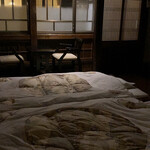 古勢起屋 - 夕食を楽しむ間に布団が敷かれていた