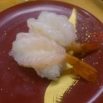 回転寿司　喜楽 - 本ぼたん海老