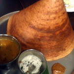 ダバ インディア - 同席した方が食べたことないというので、追加したドーサ（2013/01/05）