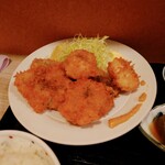 Wagokoro Kagiri - ミックスフライ:ホタテ、鰺、鶏どれから食べよか悩む