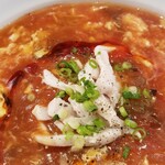 中華ノ麺 シンフウ - かきたまトマト塩酸辣湯麺