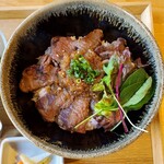 ヒビキショクドウ - 短角牛のランプステーキプレート(ご飯少なめ)