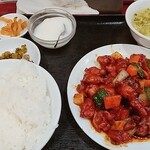 龍盛菜館 - ★★★豚肉の角切り味噌炒め 820円 味は普通！特に記憶に残らない！