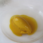 ウシマル - 暑い時期だったので、最初に出されたかぼちゃのアイス。心遣いが嬉しい。