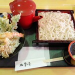 そば処 氷雪庵 - 小天丼セット（冷・更科）900円