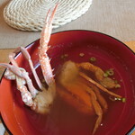 麦とろ童子 - 蟹汁