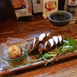 Sumibi Torikyuu - 大椎茸つくね焼き 650円