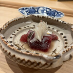 鮨 むらやま - 鰹の炭焼き、かかるは鰹の酒盗のお出汁！もう最高♡