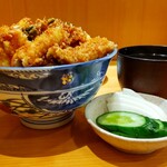 之村 - 添えもの丼(かき揚げ丼＋アナゴ) 1700円