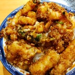 之村 - 添えもの丼(かき揚げ丼＋アナゴ) 1700円