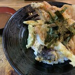 谷町 一味禅 - スペシャル天丼（ごはん少なめ）（￥1000）