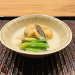 おが和 - ☆堀川ごぼう（京都・修学院）ほうれん草、胡麻豆腐　