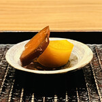 おが和 - ◎自家製カラスミは半生と熟成一年物。酒が進む。