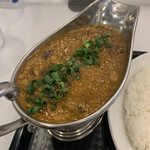 カレーの店ボンベイ - インドキーマゆるめのアップ