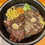 いきなりステーキ - ワイルドステーキ＆ハンバーグ コンボ