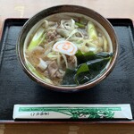 めん塾 - 牛肉うどん(能登牛)、990円