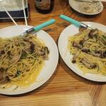 卓 - 和風パスタその１