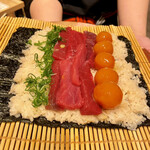SUSHI MANISHI - 巻き寿司、巻く前