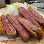 とんかつ野崎 - 牛ヒレカツレツ(3,380円)〜牛ヒレを頼むと一瞬店内の空気が変わります（笑）